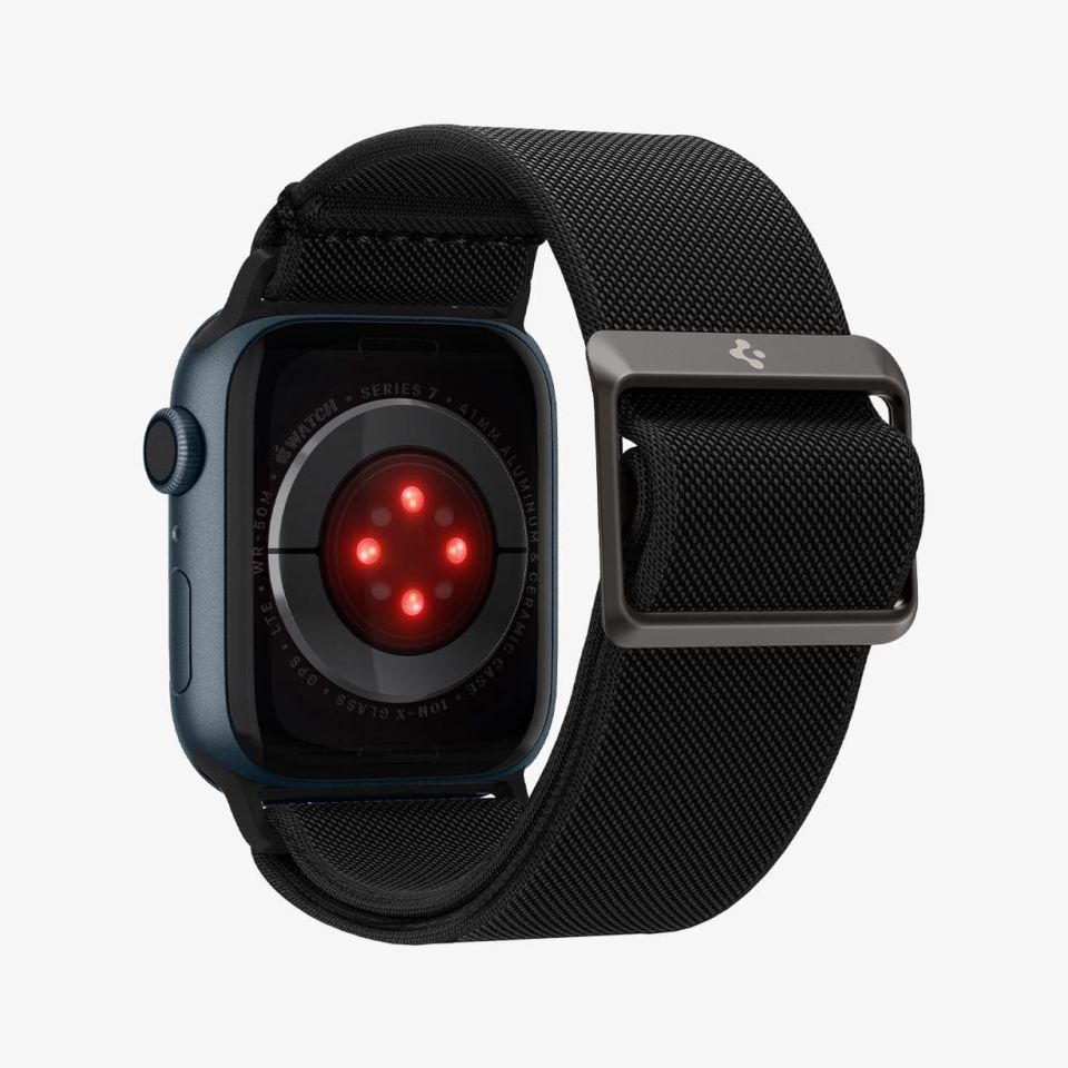Spigen Apple Watch 42mm Seri 10 - 41mm Seri 9/8/7 - 40mm Seri SE2/SE/6/5/4 Kordon Kayış Band Lite Fit Black