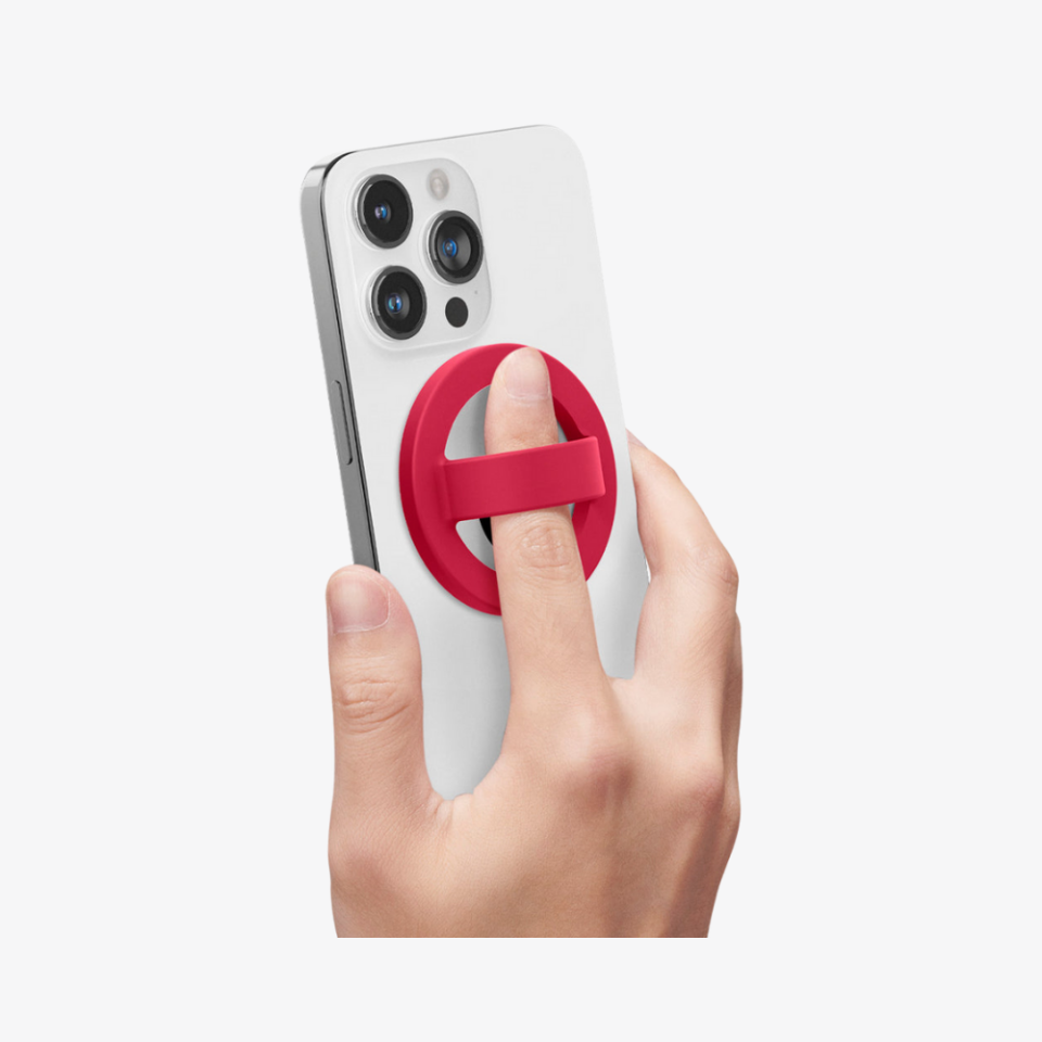 Nano Pop MagSafe Silikon Telefon Tutucu, Caseology Silicone Phone Holder for MagSafe Apple Red