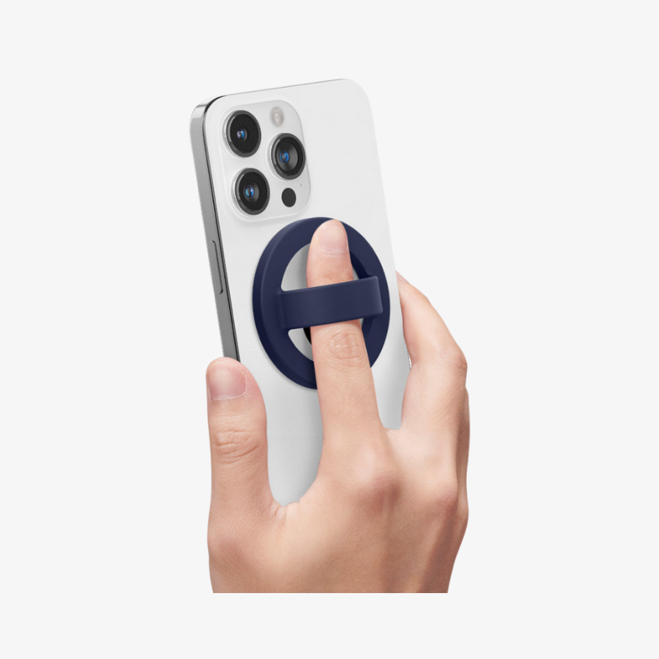 Nano Pop MagSafe Silikon Telefon Tutucu, Caseology Silicone Phone Holder for MagSafe Blueberry Navy