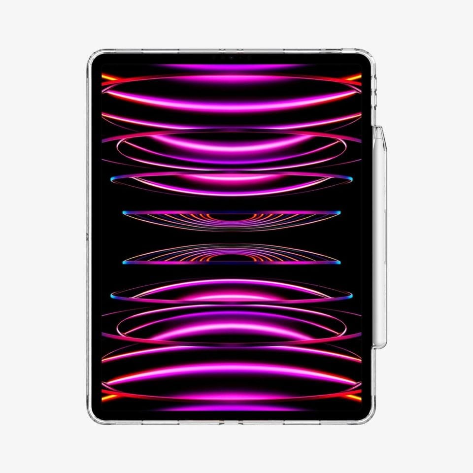 iPad Pro 12.9'' (2022 / 2021) Kılıf, Spigen Airskin Hybrid S Crystal Clear