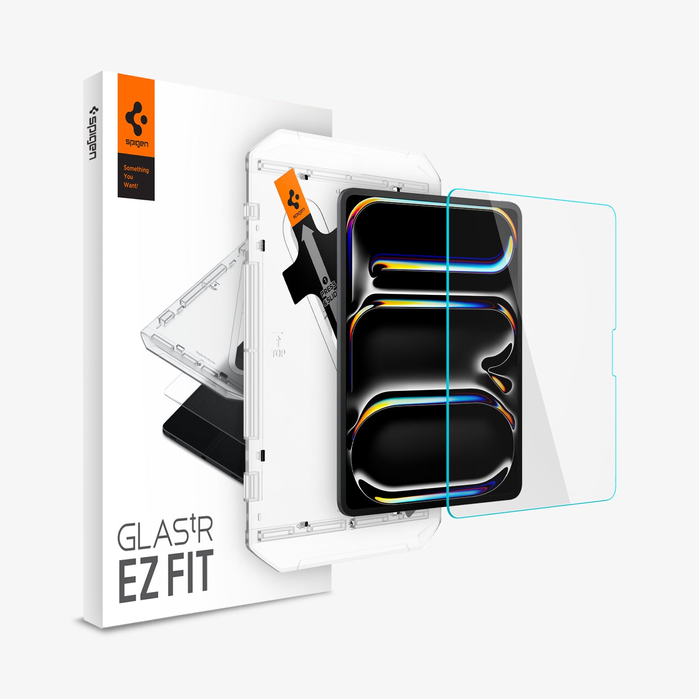 iPad Pro 13 inc (2024)  Ekran Koruyucu, Spigen Glas.tR EZ Fit