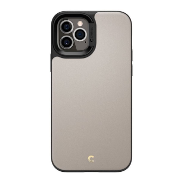 iPhone 12 / iPhone 12 Pro Kılıf, Spigen Ciel by Cyrill Leather Brick (Deri) Stone