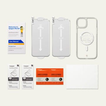 iPhone 14 Plus Kılıf, Ciel by Cyrill Shine Mag Clear Glitter Unapologetic (MagSafe uyumludur) Purple Crystal