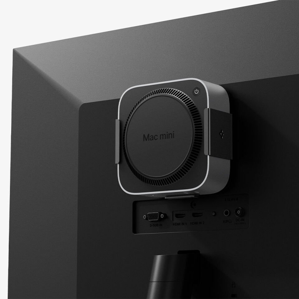 Spigen Mac mini M4 Montaj Standı Black LD205 - AMP09226