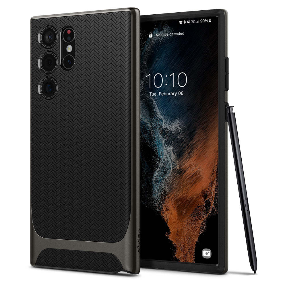 Galaxy S22 Ultra 5G Kılıf, Spigen Neo Hybrid Gunmetal