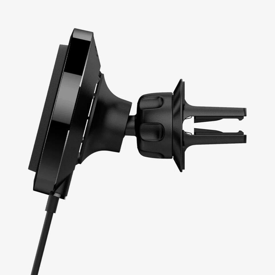 Spigen MagFit Air Vent Araç içi Telefon Tutucu + Manyetik Kablosuz Şarj Cihazı iPhone için MagSafe özellikli Cryomax OneTap Pro 3