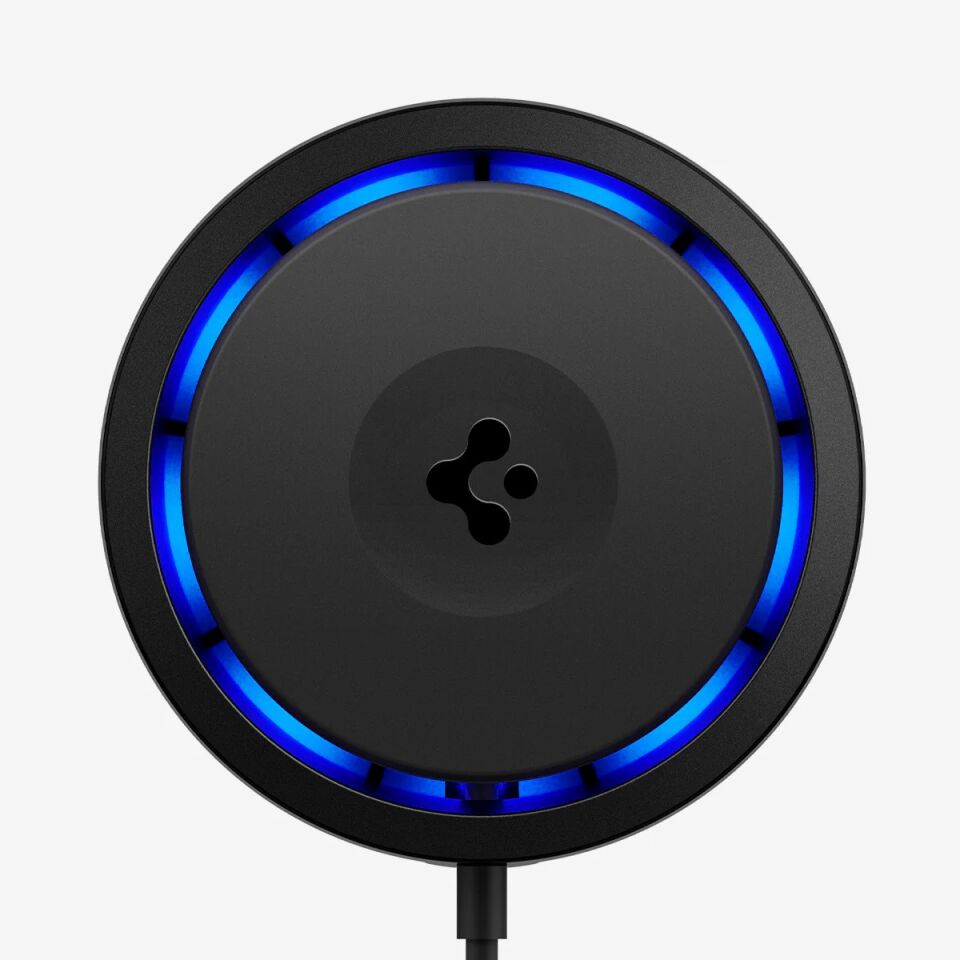 Spigen MagFit Dashboard Araç içi Telefon Tutucu + Manyetik Kablosuz Şarj Cihazı iPhone için MagSafe özellikli Cryomax OneTap Pro 3