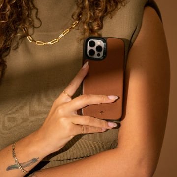iPhone 12 Pro Max Kılıf, Spigen Ciel by Cyrill Leather Brick (Deri) Saddle Brown