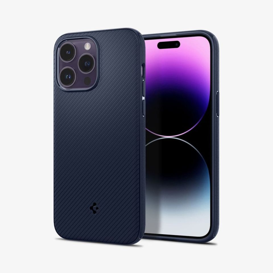 iPhone 14 Pro Max Kılıf, Spigen Mag Armor (MagSafe Uyumlu) Navy Blue