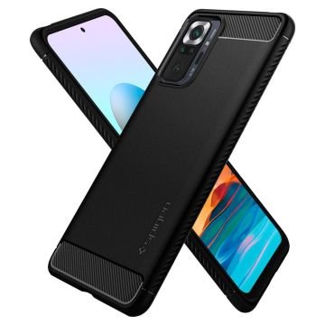 Xiaomi Redmi Note 10 Pro Kılıf, Spigen Rugged Armor Matte Black