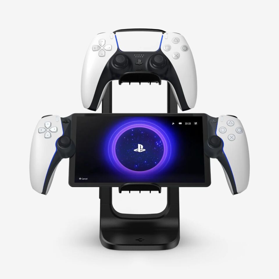Spigen Oyun Kolu & Kulaklık Standı / Kablo Düzenleyici Gamer Masaüstü Contoller Organizer