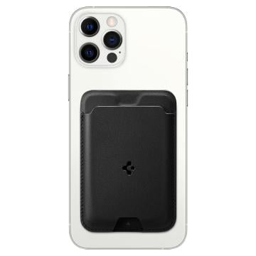 Spigen Valentinus Kartlık Cüzdan 3M Sticker Yapışkanlı Universal Wallet (Tüm Cihazlarla Uyumlu) Black