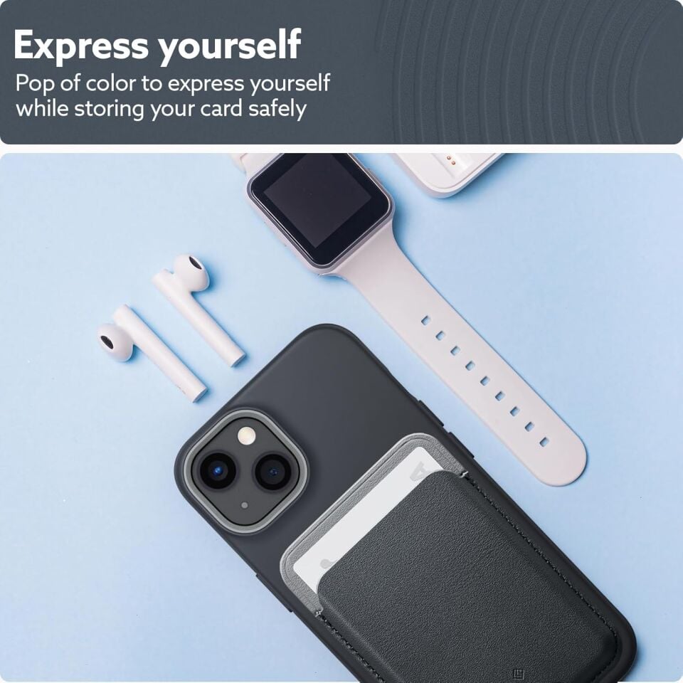 Spigen Caseology iPhone için MagSafe özellikli Kartlı Manyetik Cüzdan Nano Pop v2