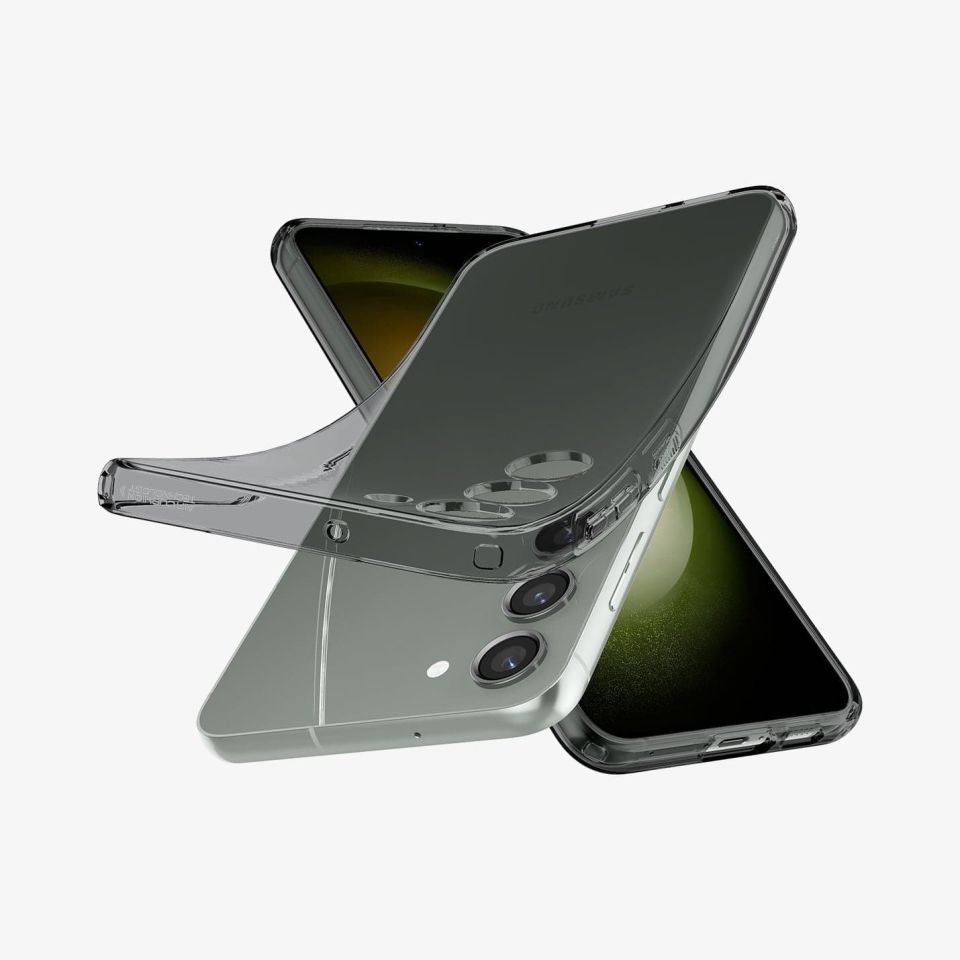Galaxy S23 Kılıf, Spigen Liquid Crystal 4 Tarafı Tam Koruma Space Crystal