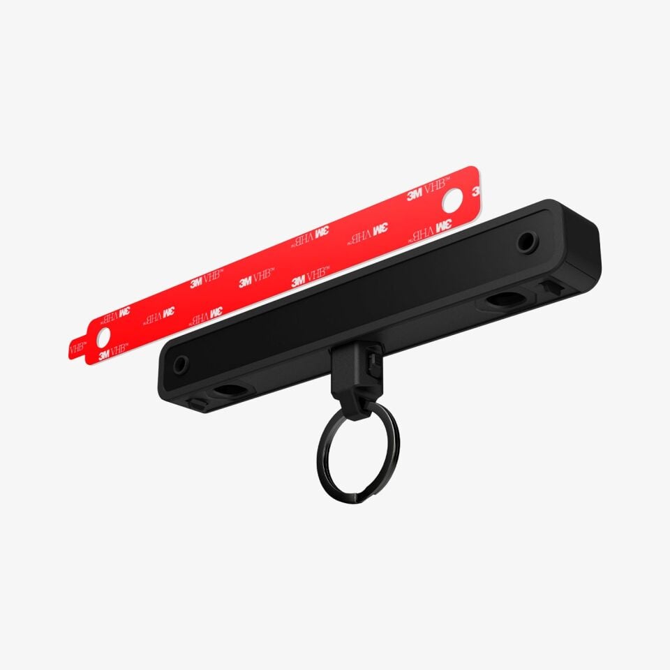 Spigen Carabiner Manyetik Anahtarlık + Ev için Anahtar Düzenleyici HUB / Çoklu Anahtar Tutucu Black