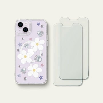 iPhone 14 Plus Kılıf, Ciel by Cyrill Shine Mag Clear Glitter Dream Garden (MagSafe Uyumlu) Yellow