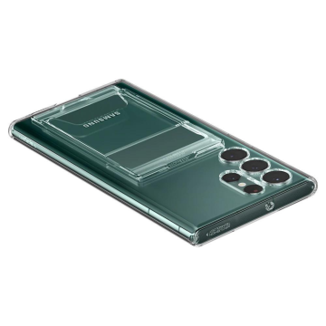 Galaxy S22 5G Ultra Kılıf, Spigen Crystal Slot Dual Wallet