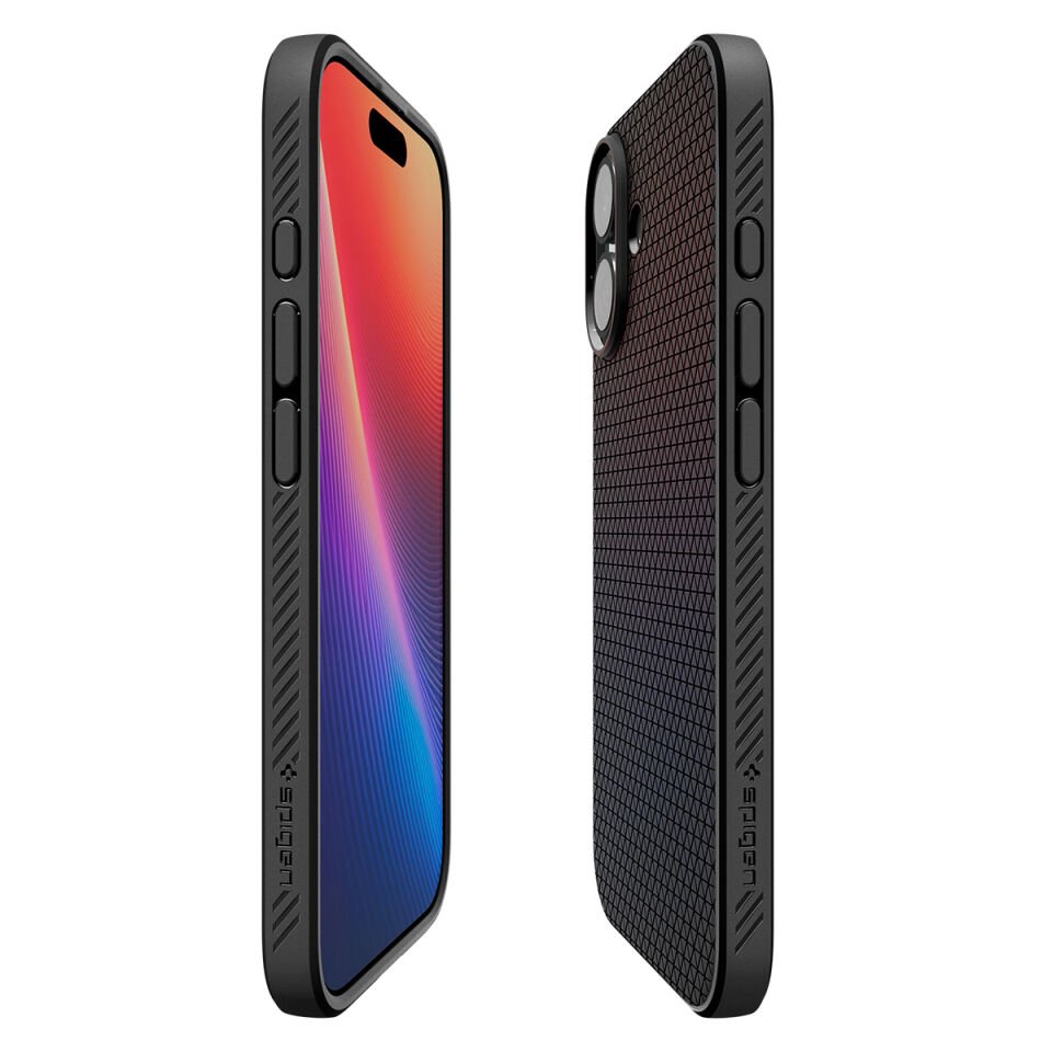 Spigen iPhone 17 ince Kılıf Liquid Air Hava Kanalı Teknolojisi™ Askeri Sınıf Koruma Dokulu Yüzey Kapak