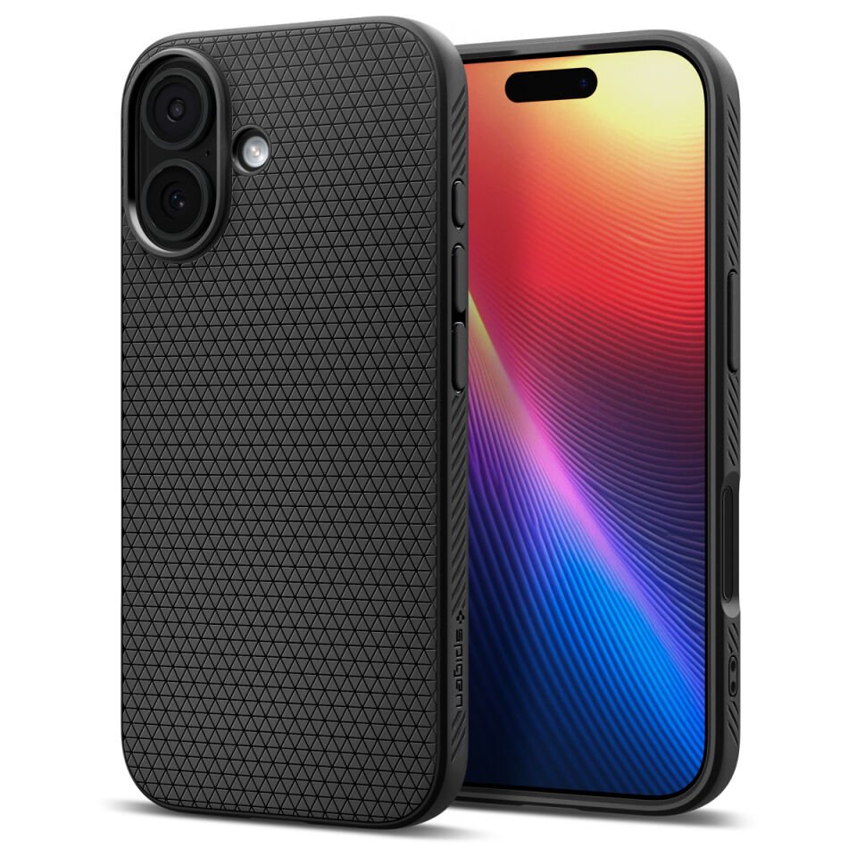 Spigen iPhone 17 ince Kılıf Liquid Air Hava Kanalı Teknolojisi™ Askeri Sınıf Koruma Dokulu Yüzey Kapak