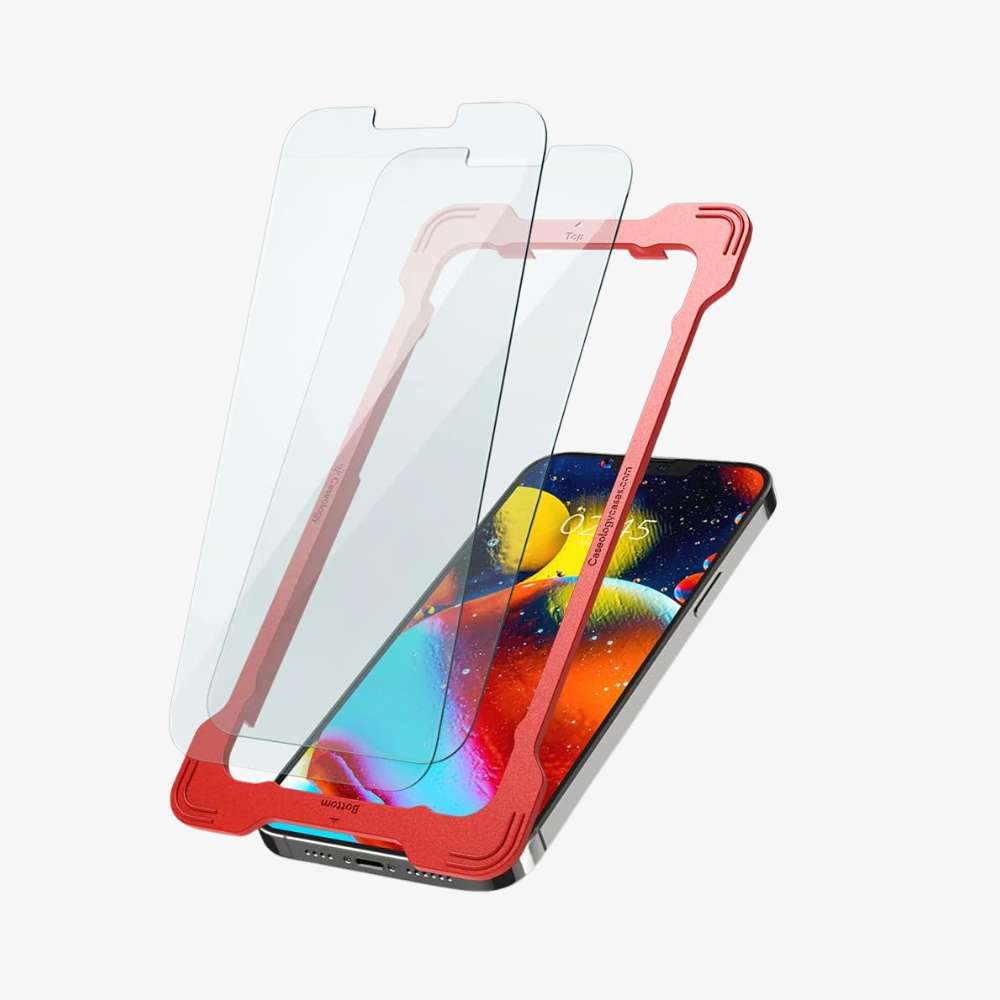 Spigen Caseology iPhone 14 / 13 / 13 Pro Cam Ekran Koruyucu Kolay Kurulum Snap Fit (2 Adet)