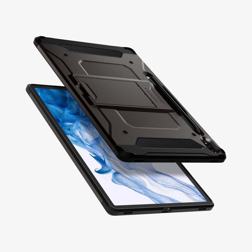 Galaxy Tab S7 Plus / S8 Plus Kılıf, Spigen Tough Armor Pro