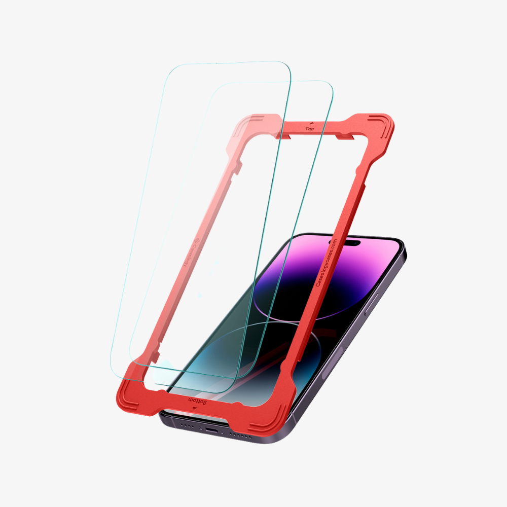Spigen Caseology iPhone 14 Pro Max Cam Ekran Koruyucu Kolay Kurulum Snap Fit (2 Adet)