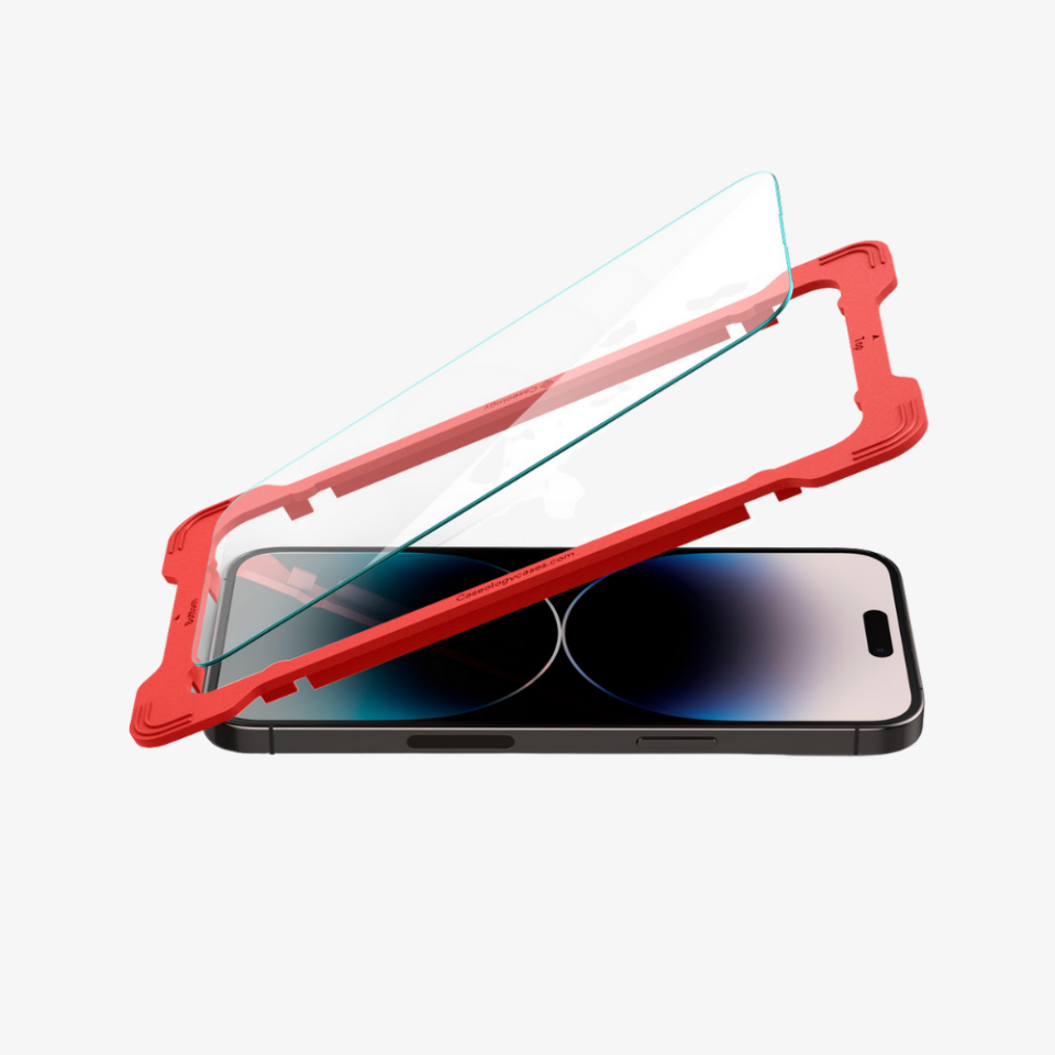 Spigen Caseology iPhone 14 Pro Max Cam Ekran Koruyucu Kolay Kurulum Snap Fit (2 Adet)
