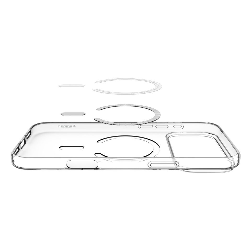 Spigen iPhone 17 Pro Max ince MagSafe Kılıf Liquid Crystal Sararmaya Dayanıklı DuraClear™ Hava Kanalı Teknolojisi™ Askeri Sınıf Koruma MagFit Şeffaf Kapak