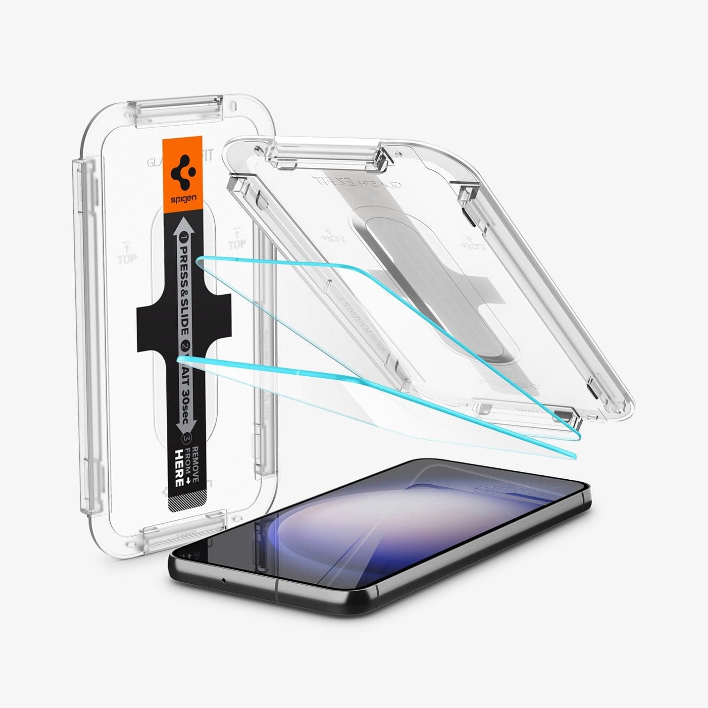 Galaxy S23 Plus Cam Ekran Koruyucu Kolay Kurulum, Spigen Glas tR EZFit Slim HD (2 Adet)