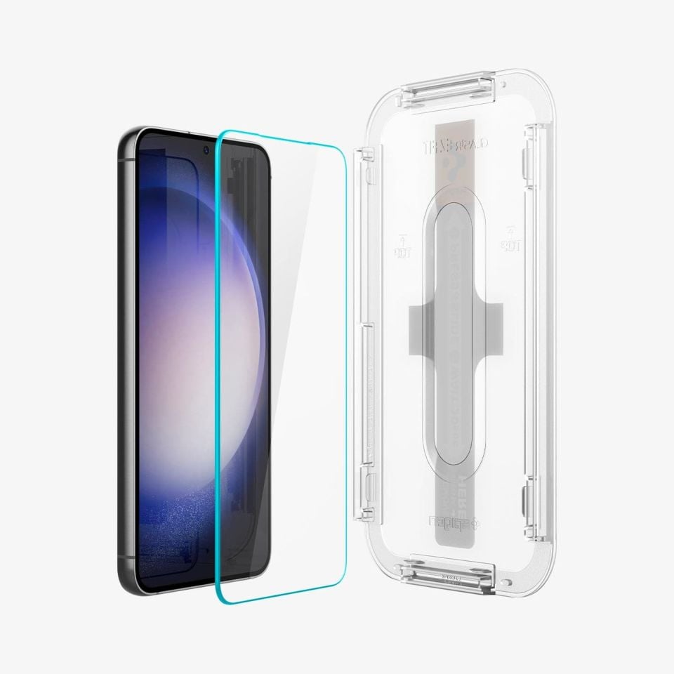 Galaxy S23 Plus Cam Ekran Koruyucu Kolay Kurulum, Spigen Glas tR EZFit Slim HD (2 Adet)
