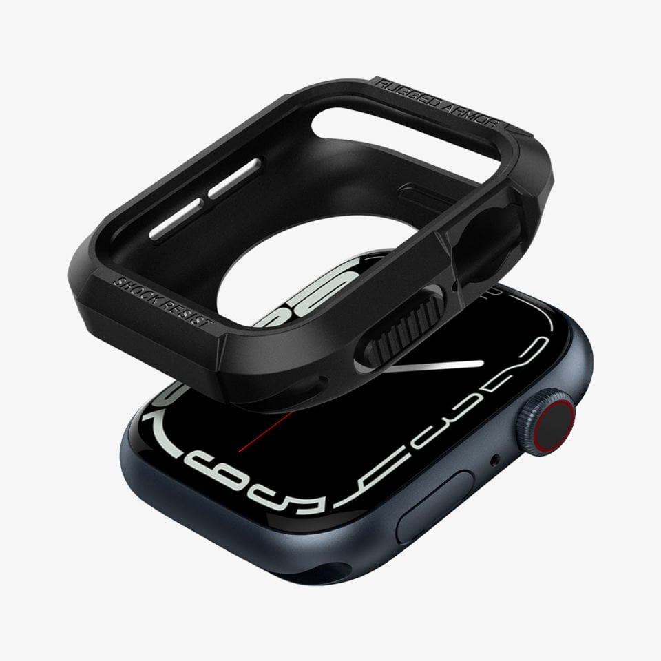 Spigen Apple Watch 45mm/44mm (Seri 9/8/SE2/7/6/SE/5/4) Kılıf Rugged Armor