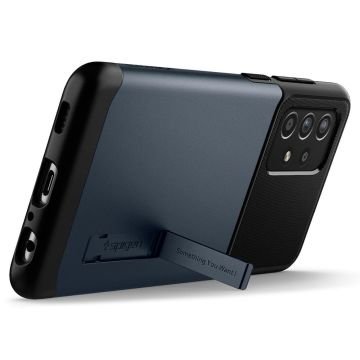 Galaxy A52 / A52s / A52 5G Kılıf, Spigen Slim Armor Metal Slate
