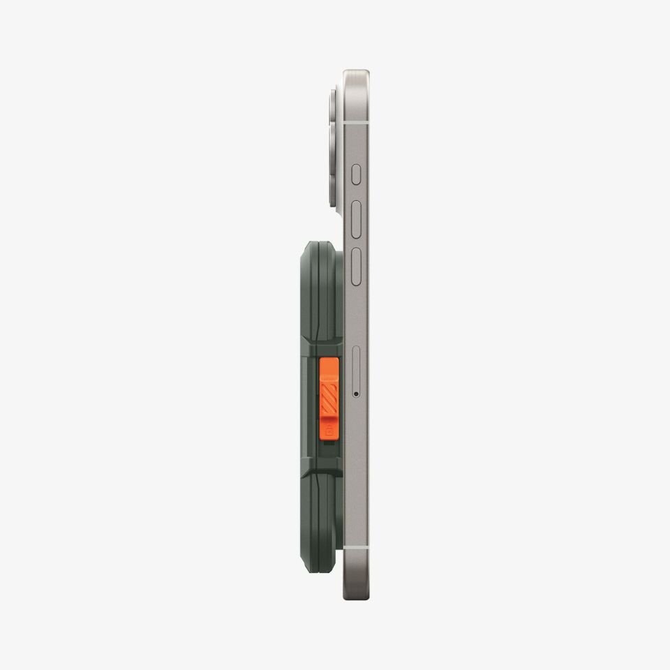 Spigen MagFit iPhone için MagSafe özellikli 6 Kartlı Manyetik Cüzdan Lock Fit Wallet