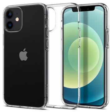 iPhone 12 Mini Kılıf, Spigen Liquid Crystal 4 Tarafı Tam Koruma Crystal Clear