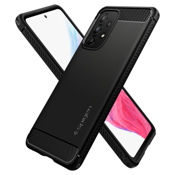 Galaxy A53 5G Kılıf, Spigen Rugged Armor Black