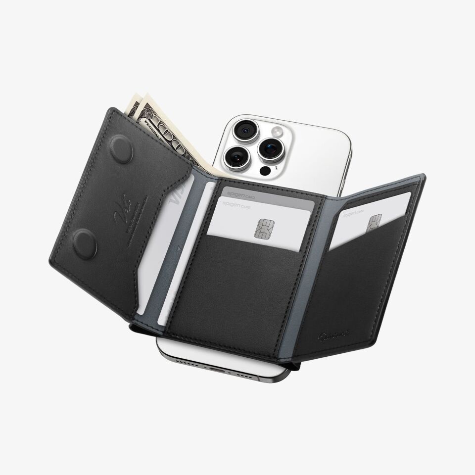 Spigen MagFit iPhone için MagSafe özellikli 7 Kartlı Manyetik