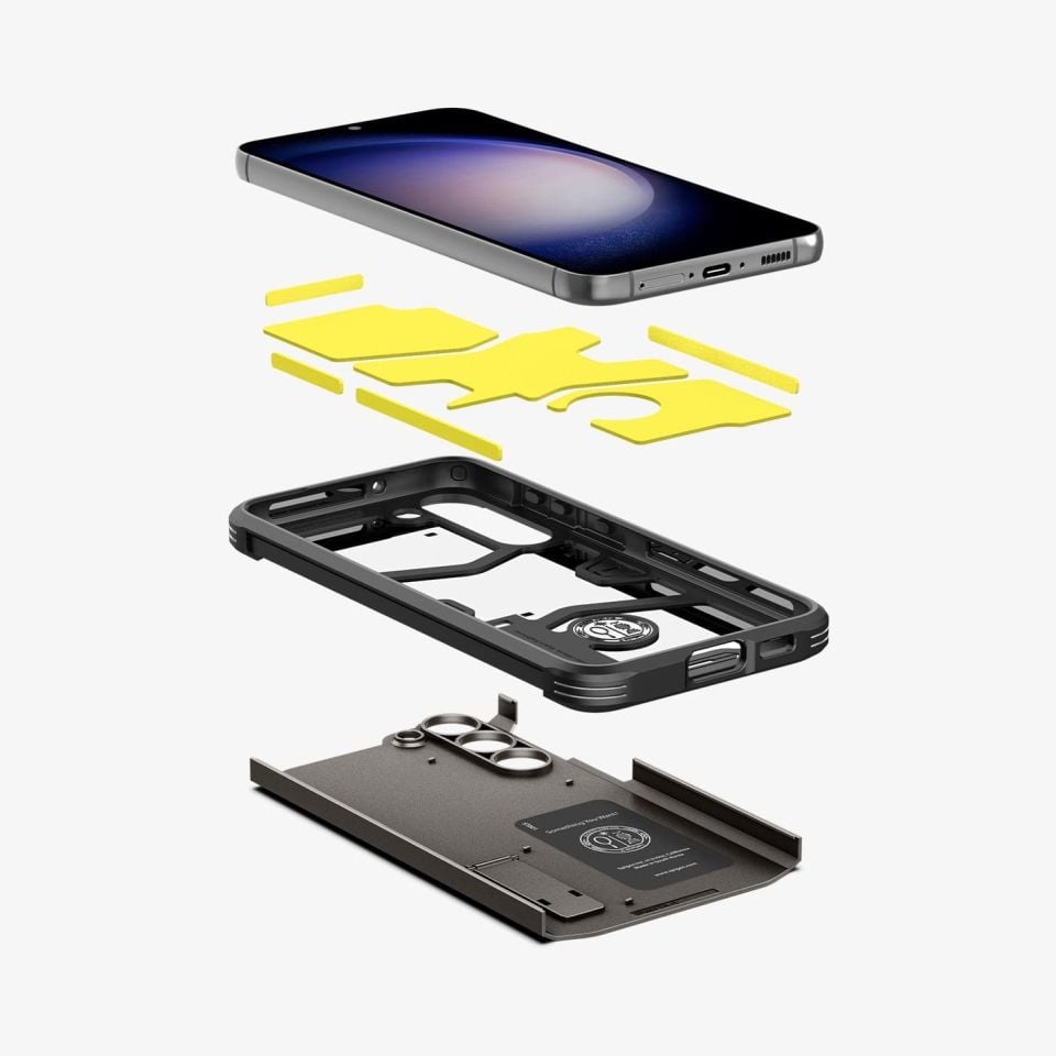 Galaxy S23 Plus Kılıf, Spigen Tough Armor Gunmetal