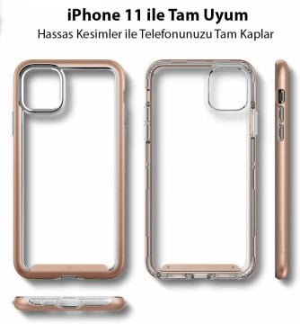 iPhone 11 Kılıf, Caseology Skyfall Champagne Gold