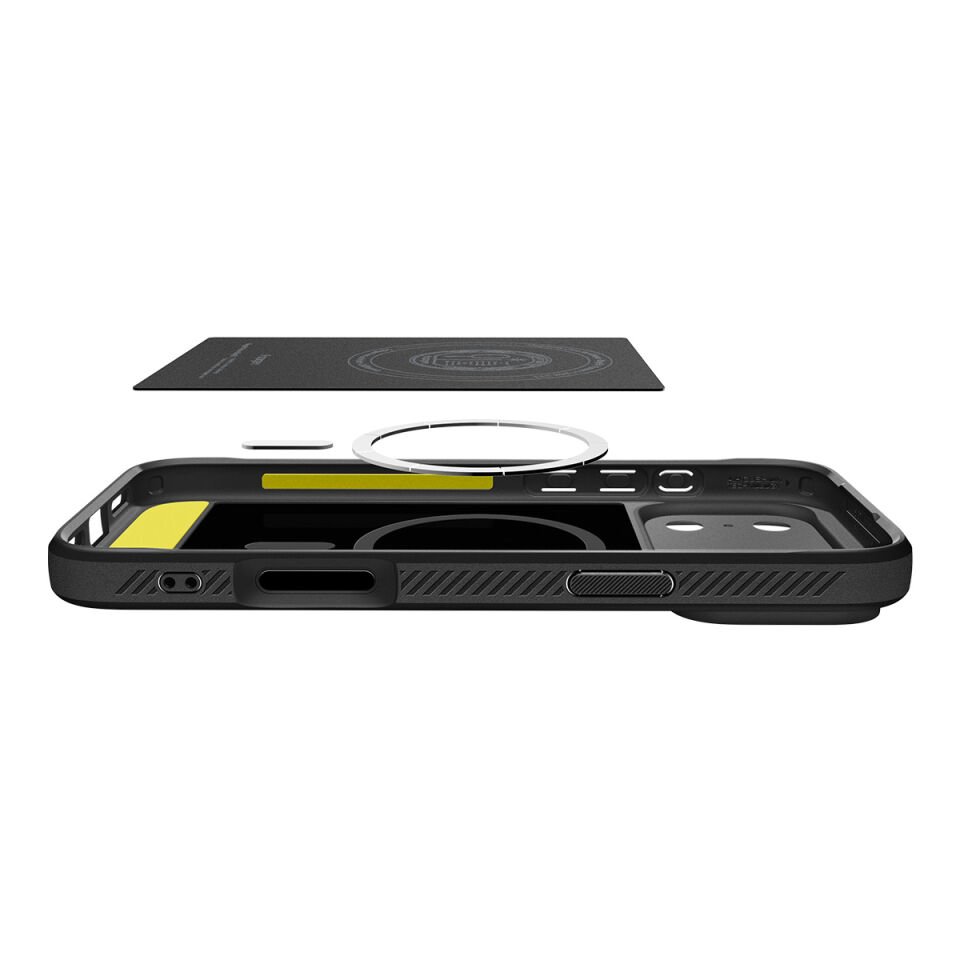 Spigen iPhone 17 Pro Ekstra Dayanıklı MagSafe Kılıf Rugged Armor Hava Kanalı Teknolojisi™ Askeri Sınıf Koruma MagFit Çift Katman Kapak
