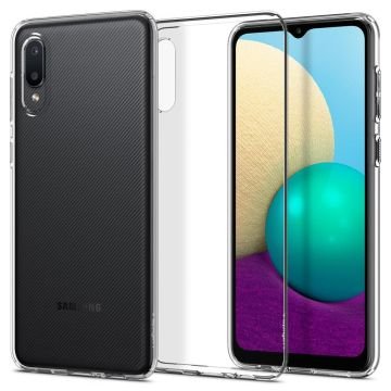 Galaxy A02 / Galaxy M02 Kılıf, Spigen Liquid Crystal 4 Tarafı Tam Koruma