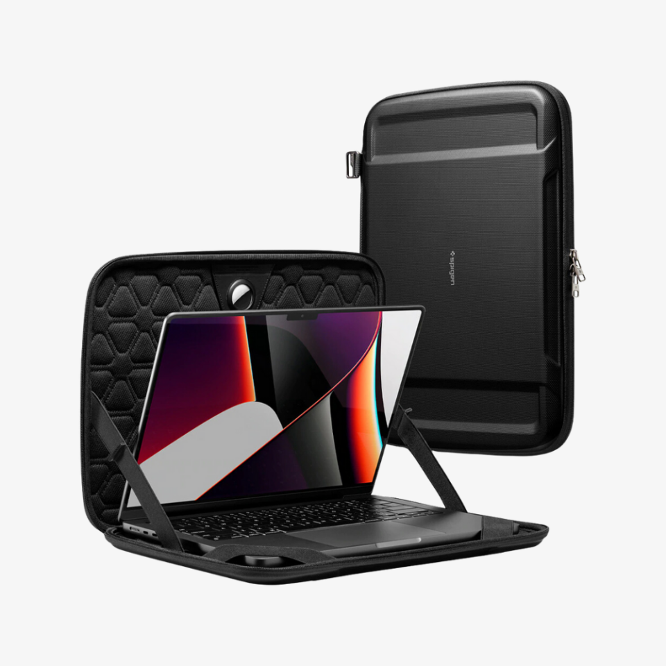 MacBook Pro 14'' (2021) / 13'' (2020) / Air 13'' (2018 / 2020) ile Uyumlu Kılıf / Taşıma Çantası Rugged Armor Pro Pouch Black