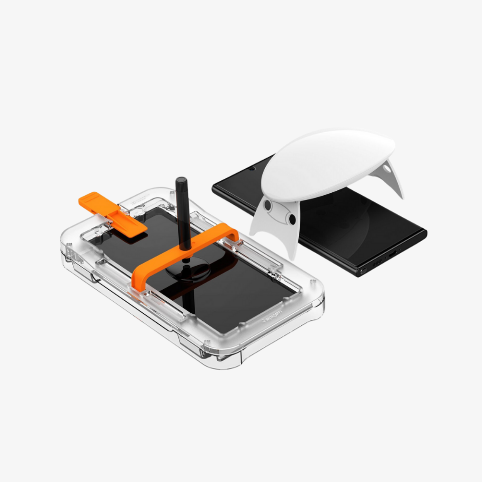 Galaxy S23 Ultra Cam Ekran Koruyucu, Spigen Glas.tR Platinum Tray 2.0 (1 Adet)