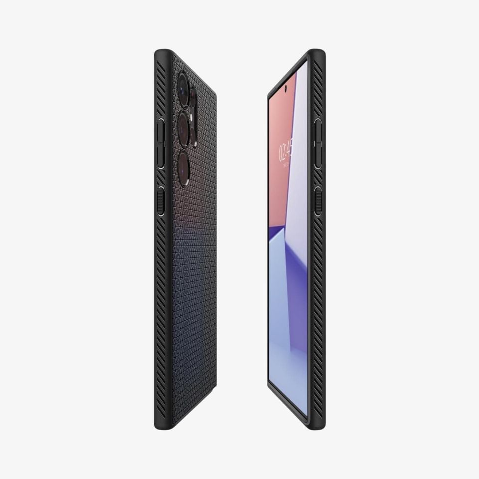 Galaxy S23 Ultra Kılıf, Spigen Liquid Air Matte Black