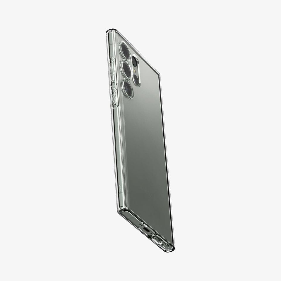 Galaxy S23 Ultra Kılıf, Spigen Liquid Crystal 4 Tarafı Tam Koruma Crystal Clear