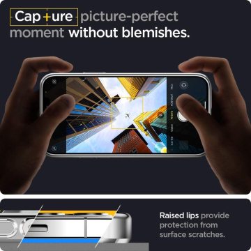 iPhone 12 Pro Kılıf, Spigen Optik Crystal Chrome Silver