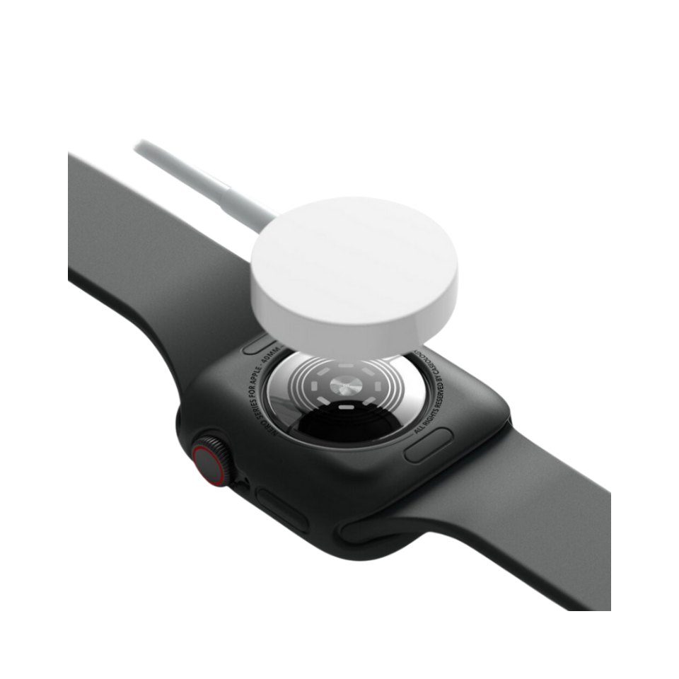 Apple Watch Serisi (44mm / 45mm) ile uyumlu Kılıf, Caseology by Spigen Nero