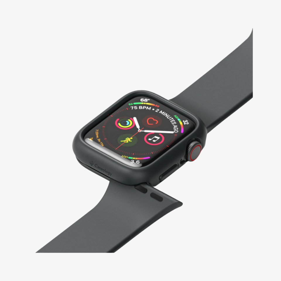 Apple Watch Serisi (44mm / 45mm) Kılıf, Caseology by Spigen Nero Black