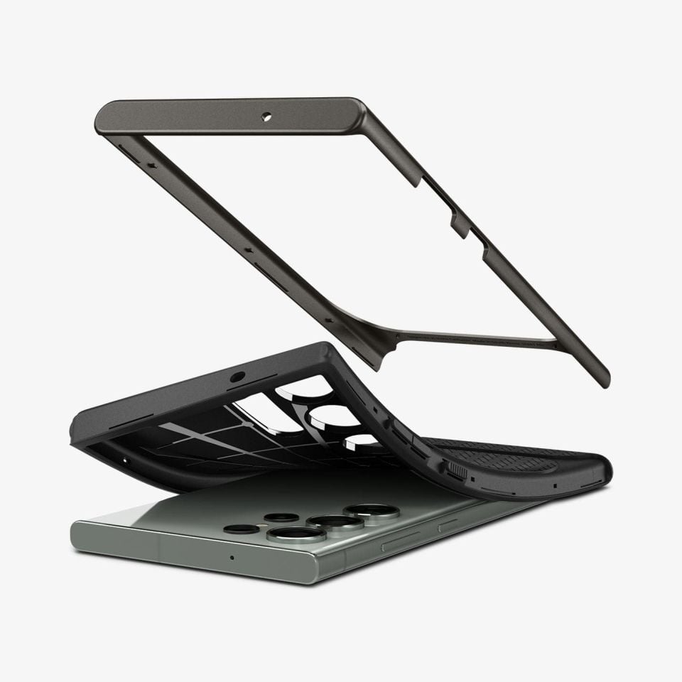 Galaxy S23 Ultra Kılıf, Spigen Neo Hybrid Gunmetal