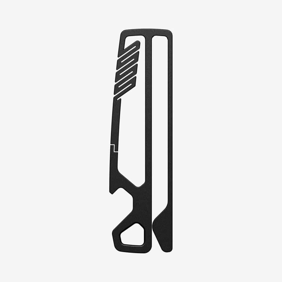 Spigen Anahtarlık / Şişe Açacağı Klipsi Kancası Metal Fit Black