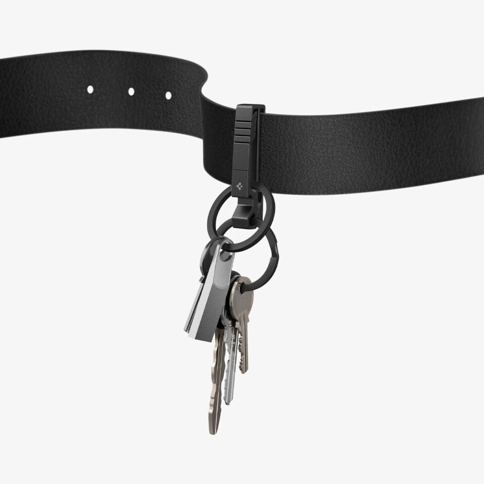Spigen Anahtarlık / Şişe Açacağı Klipsi Kancası Metal Fit Black